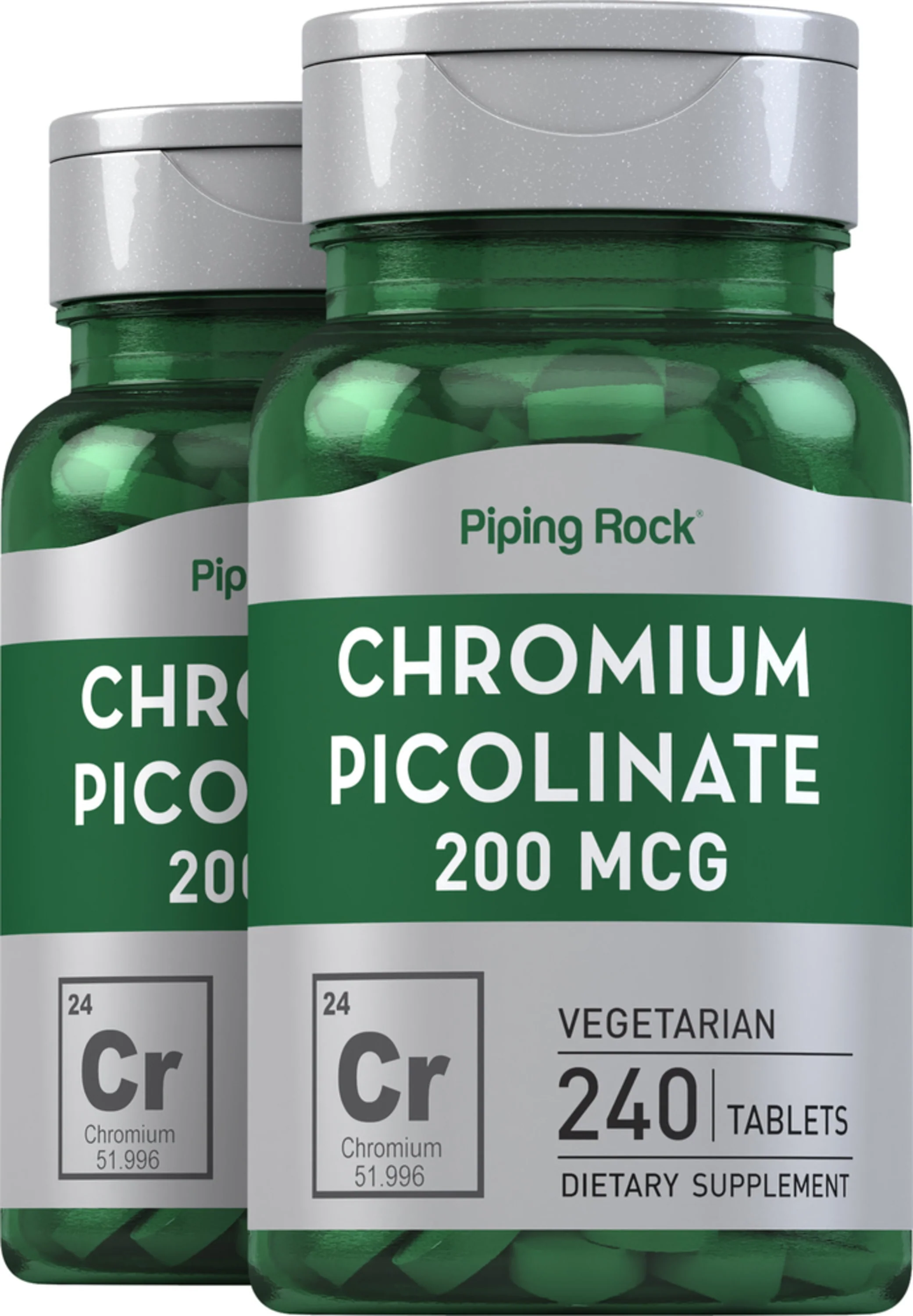 Chromium Picolinate, 200 mcg, 240 Tablets, 2 Bottles