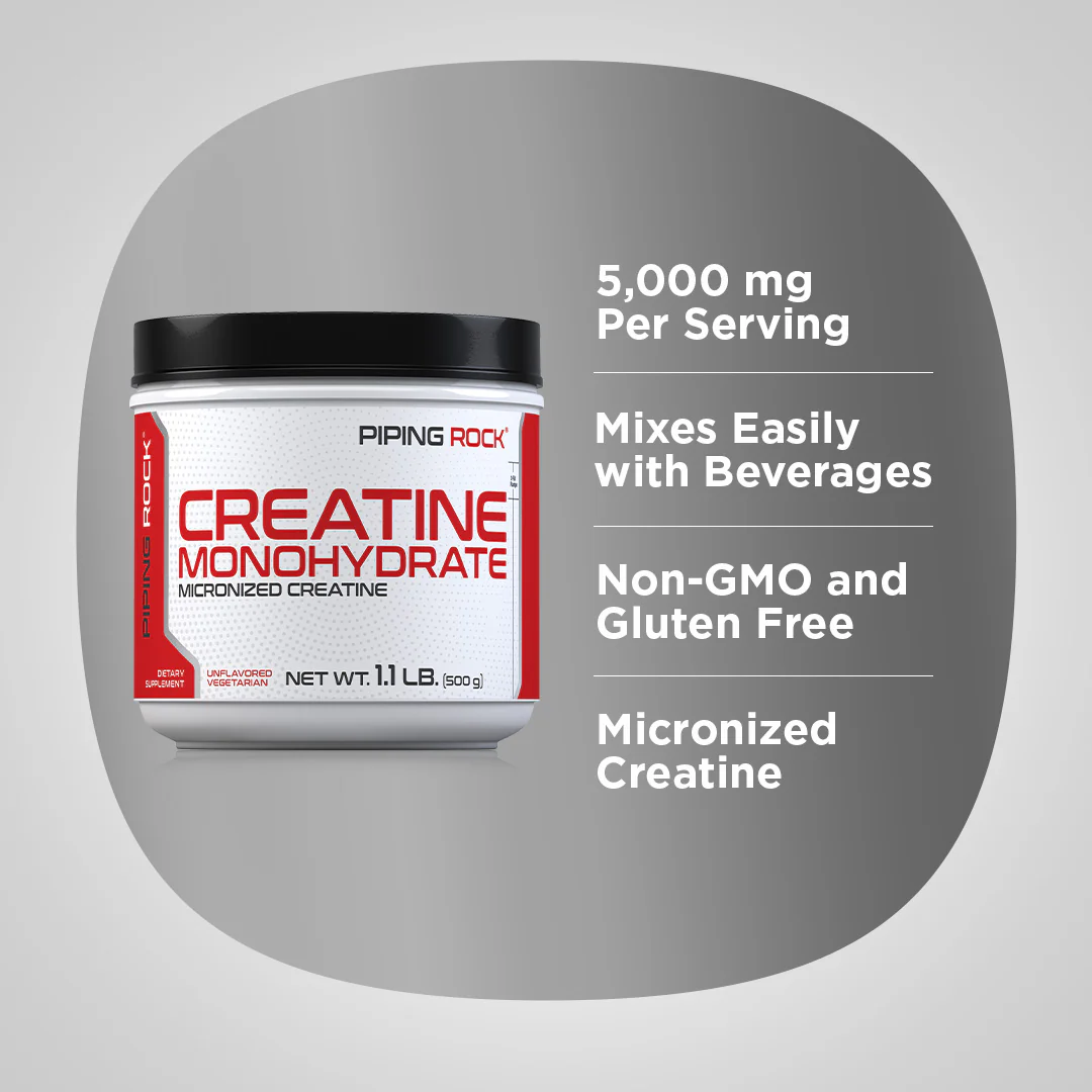 Creatine Powder (Micronized), 5000 mg, 1.1 lb (500 g) Bottle - Image 3