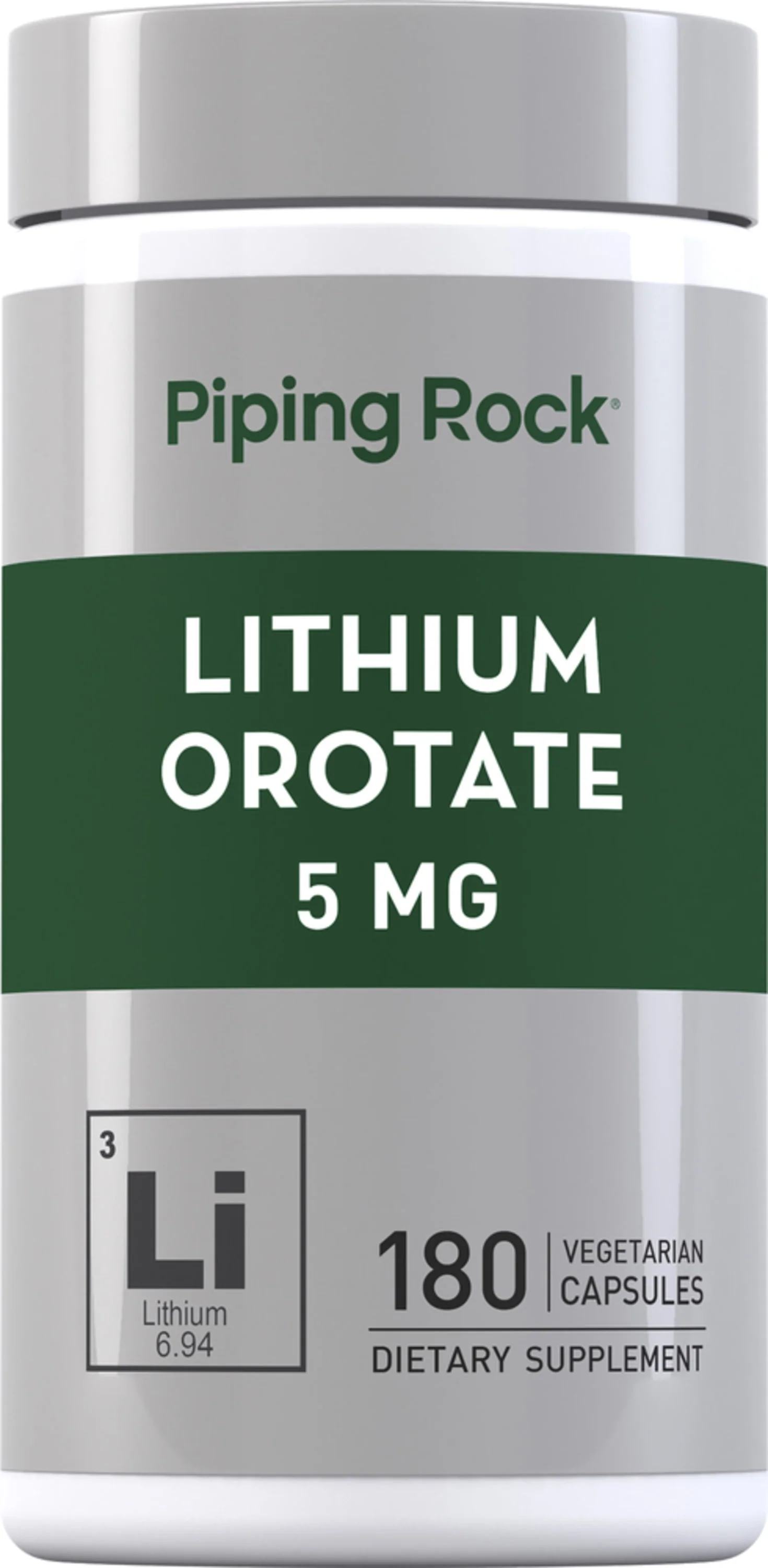 Lithium Orotate, 5 mg, 180 Quick Release Capsules