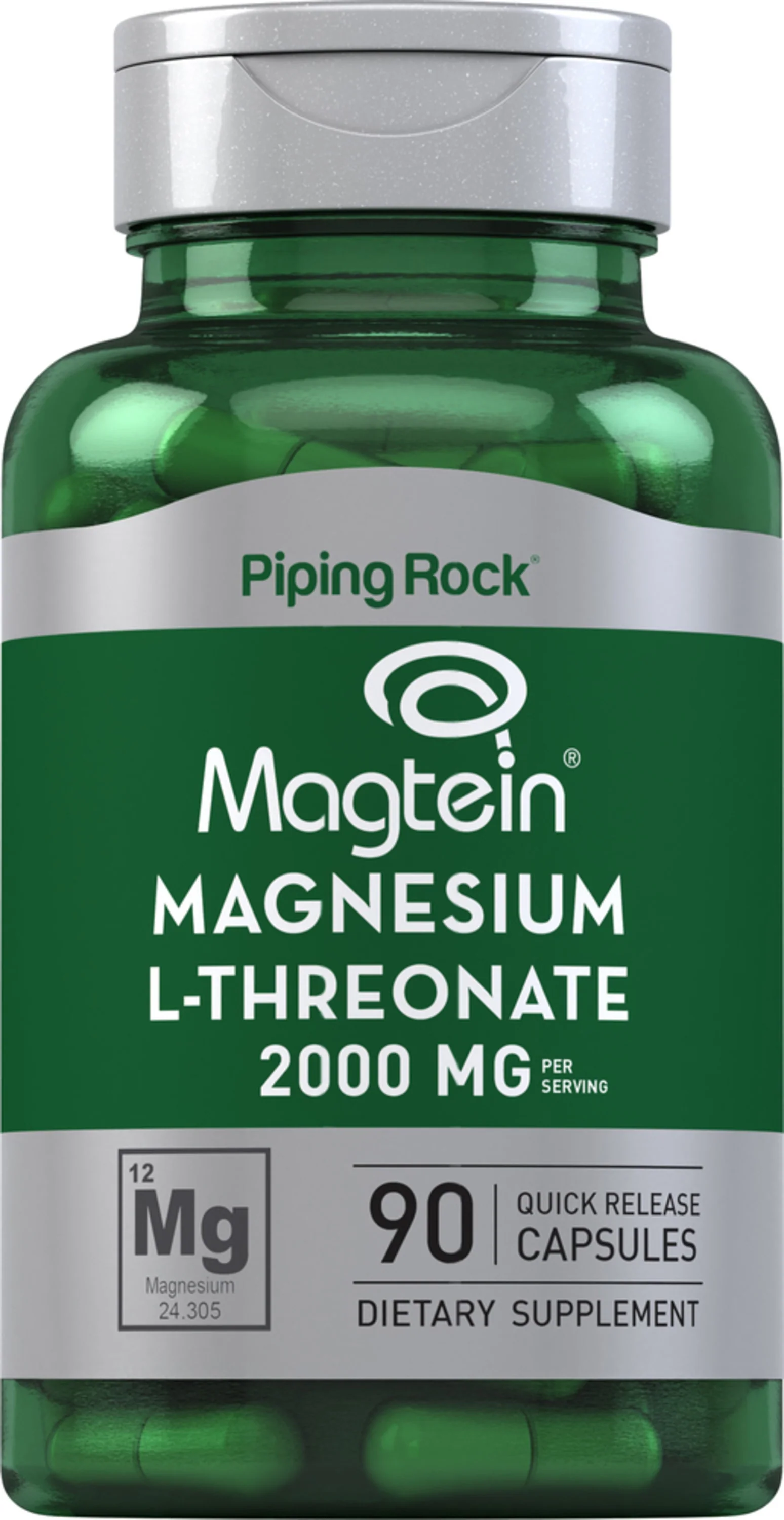 Magnesium L-Threonate Magtein, 90 Quick Release Capsules