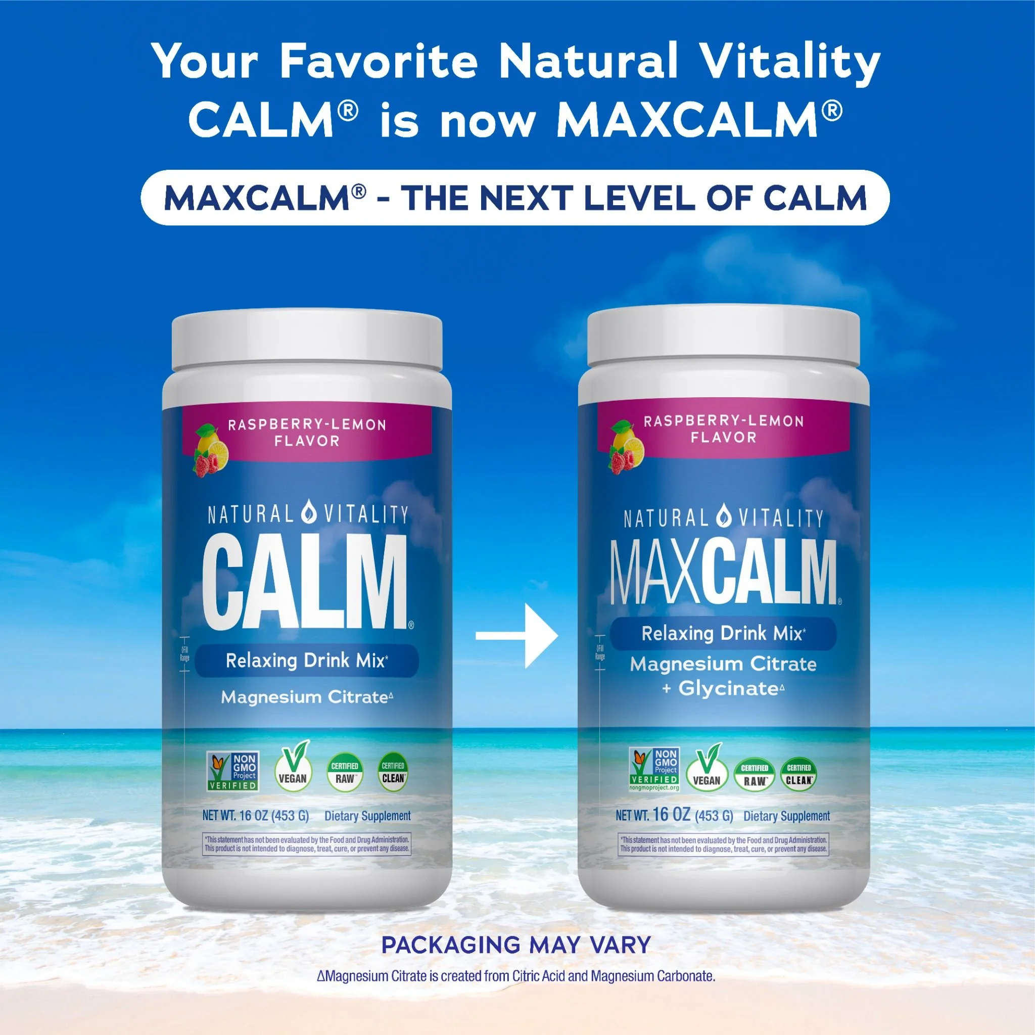 MAXCALM Powder Raspberry-Lemon Flavor, 16 oz (453 g) - Image 4