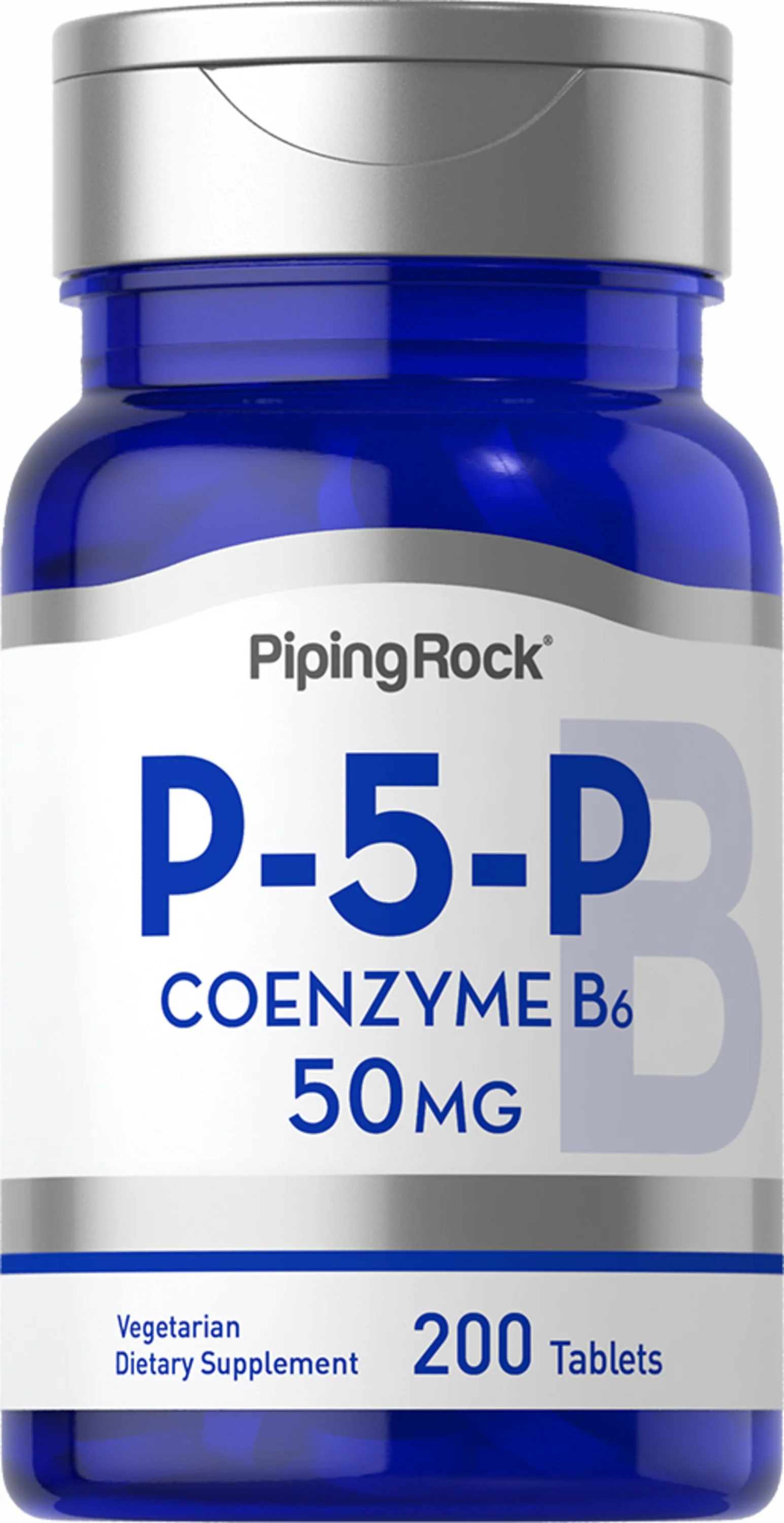 P-5-P (Pyridoxal 5-Phosphate) Coenzymated Vitamin B-6, 50 mg, 200 Tablets - Image 8