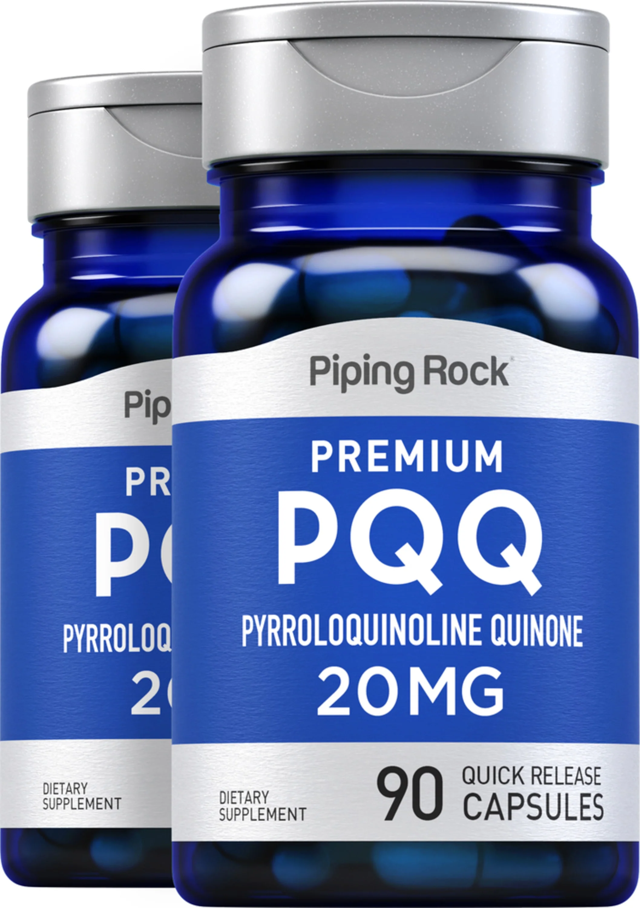 PQQ Pyrroloquinoline Quinone, 20 mg, 90 Quick Release Capsules, 2 Bottles