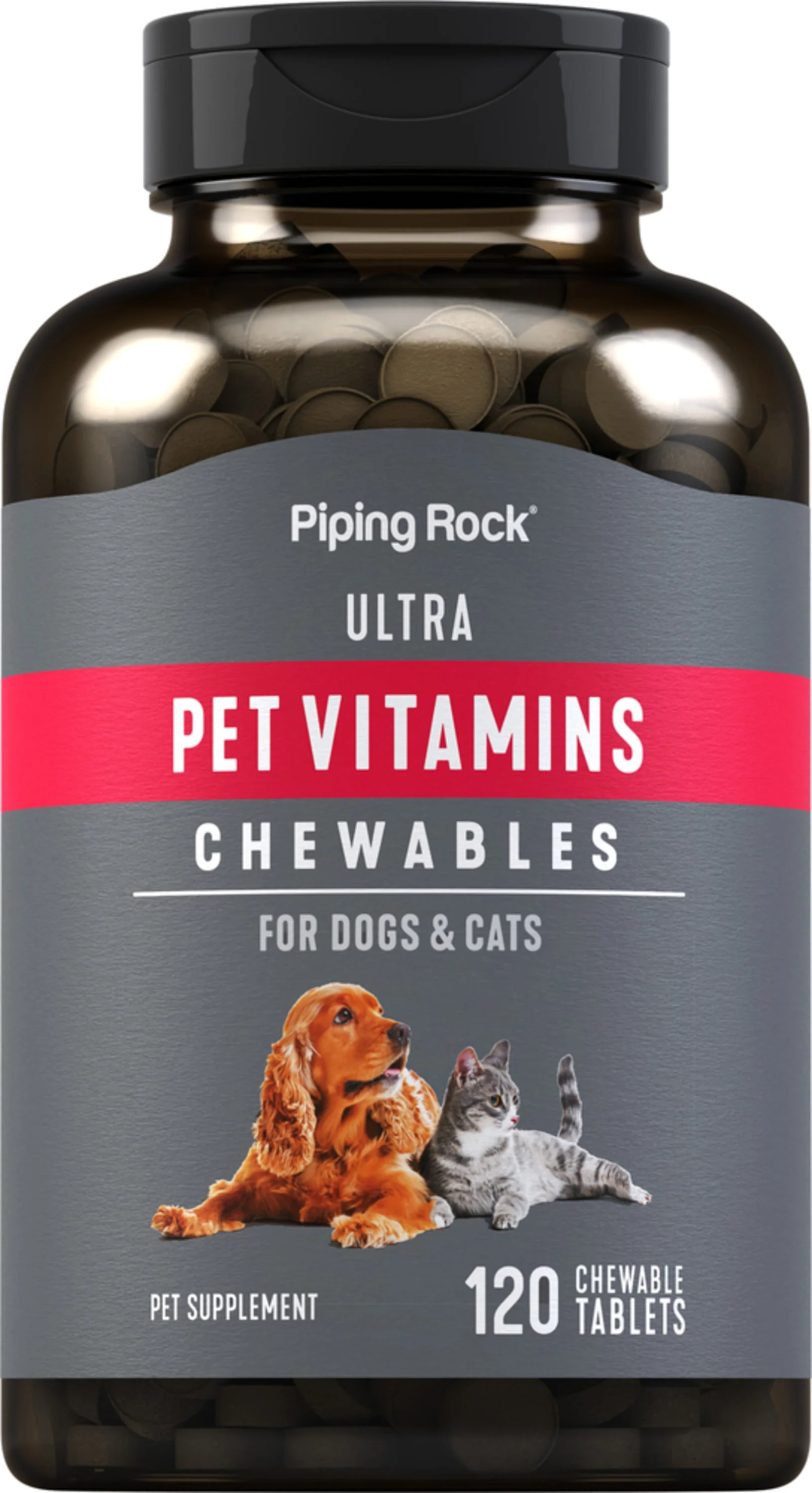 Ultra Pet Vitamins for Dogs & Cats, 120 Chewable Tablets
